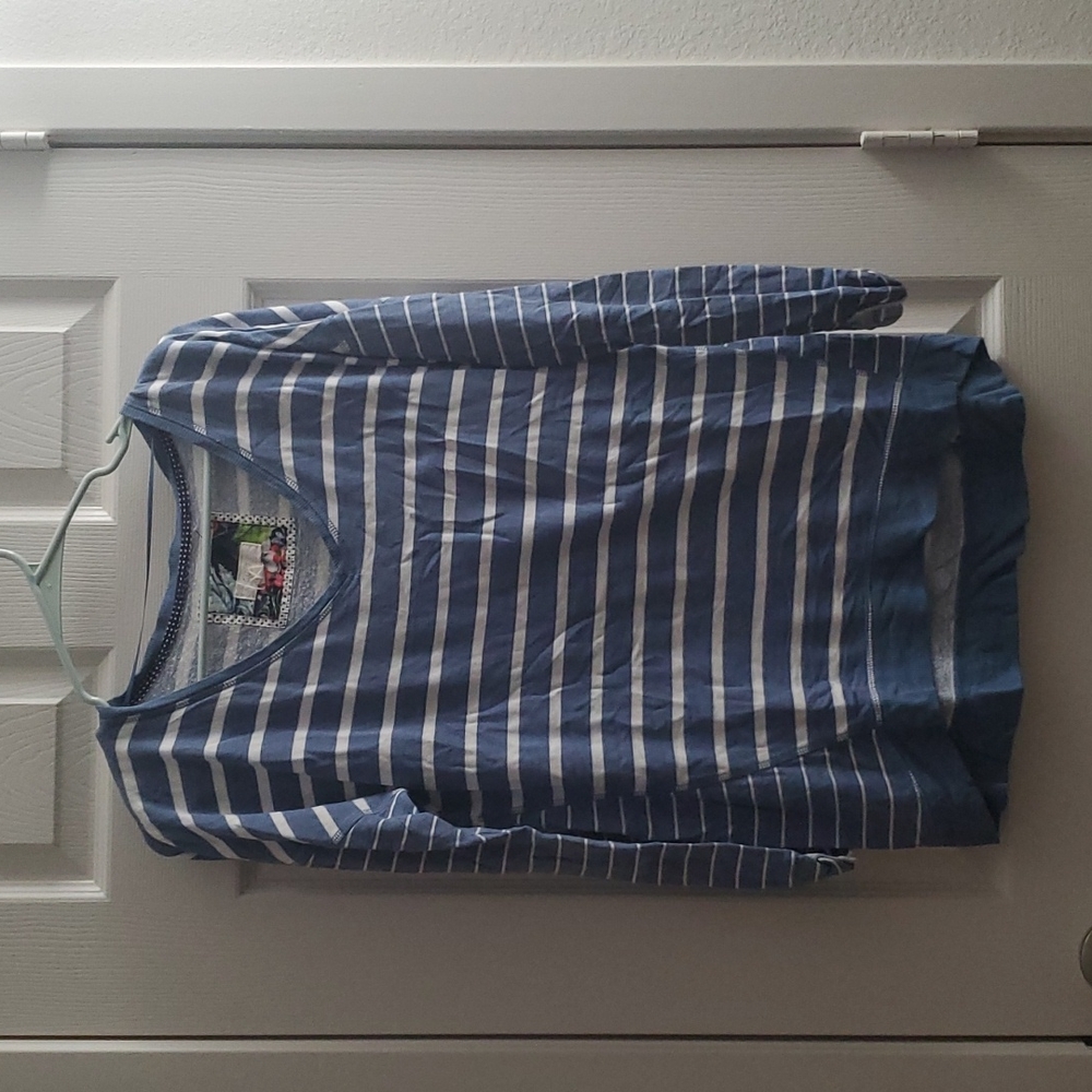 Striped blue sweater